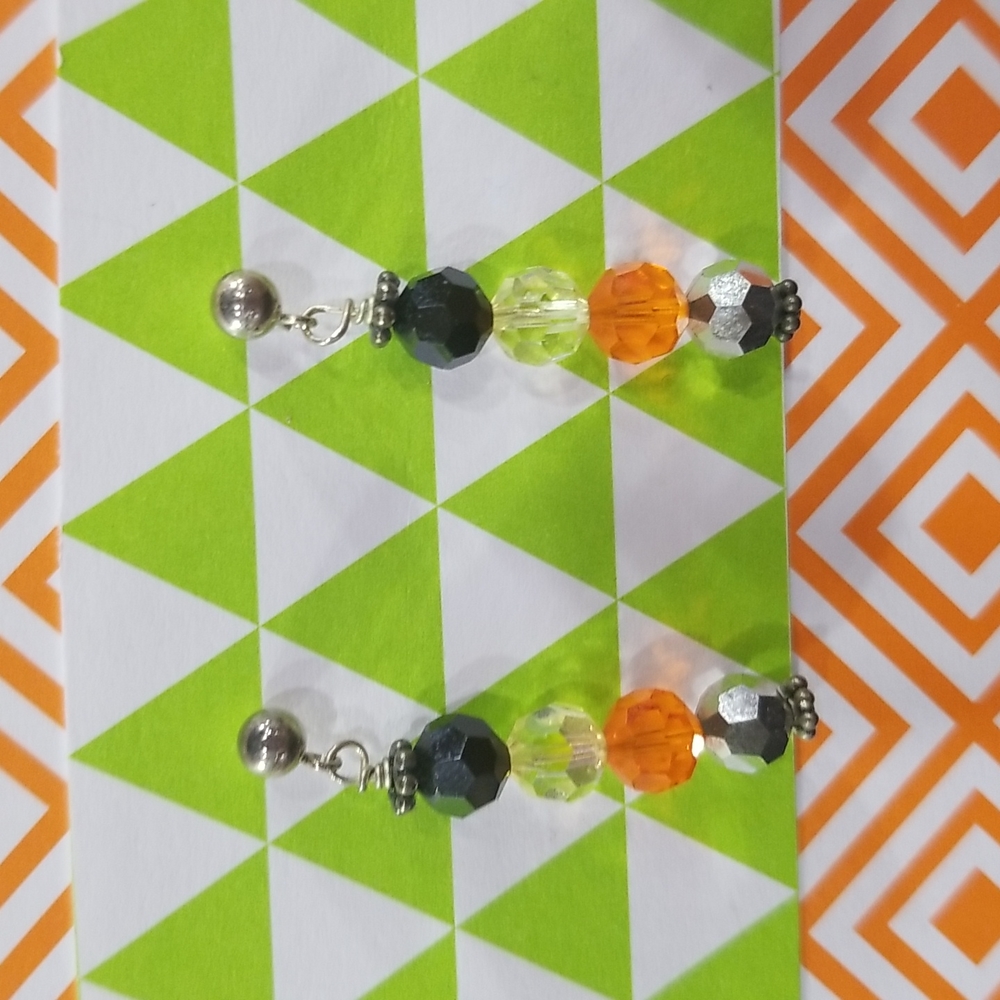 Multi- colored Crystal Earrings